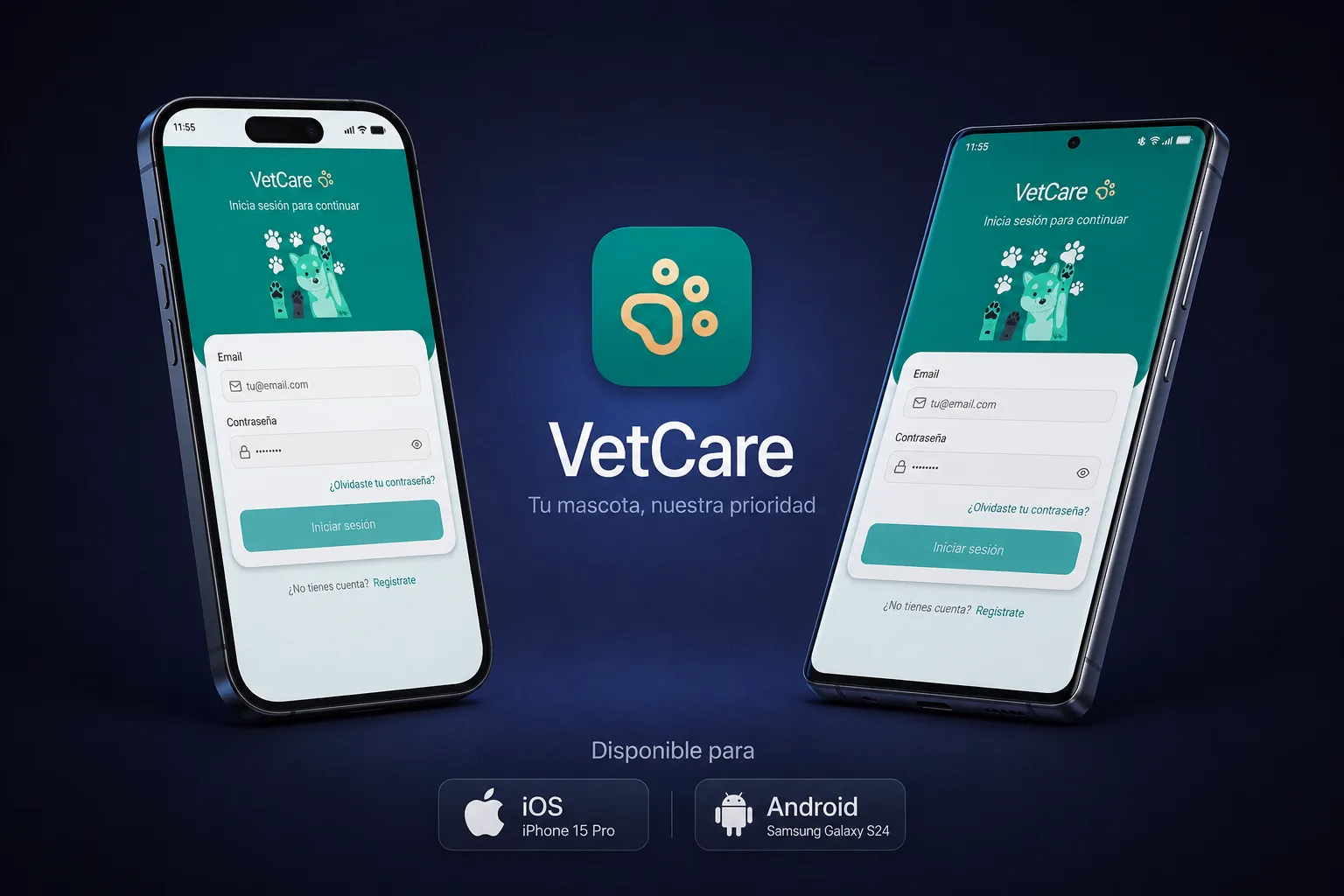 APLICACIÓN MÓVIL · GESTIÓN VETERINARIA